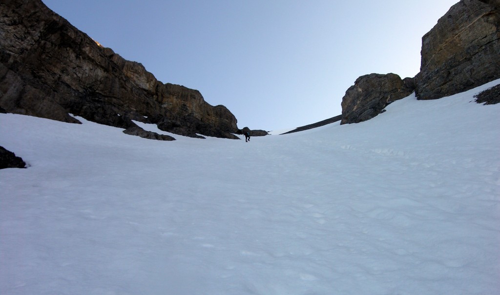 An ice axe and crampons are essential and some will want to rope up. Dan Paulson Photo