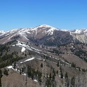 Shaw Mountain viewed from Peak 8595 (Trouble Peak).