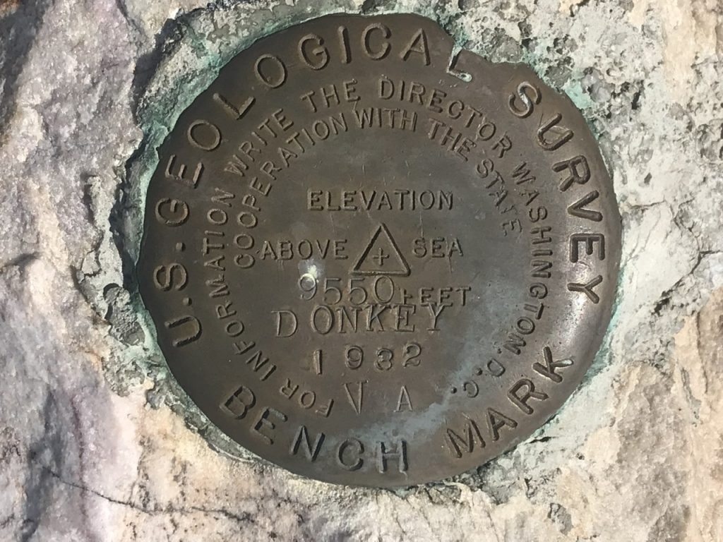 The oldest benchmark on the summit.