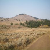 Pup Peak as viewed from the east. Livingston Douglas Photo