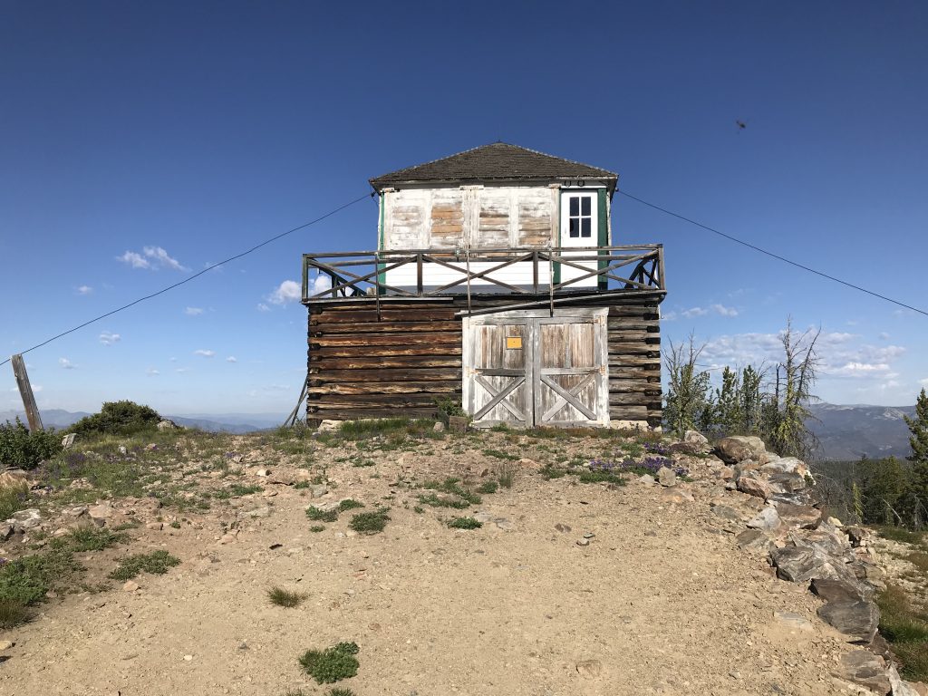 The lookout observation deck is accessed from inside the lower floor.