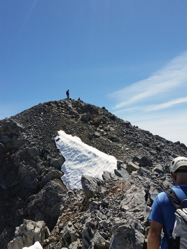 "Hey! Where'd you guys come from? You know there's an easier way up here. You guys are nuts!" Overheard from the summit. Thierry Legrain Photo 