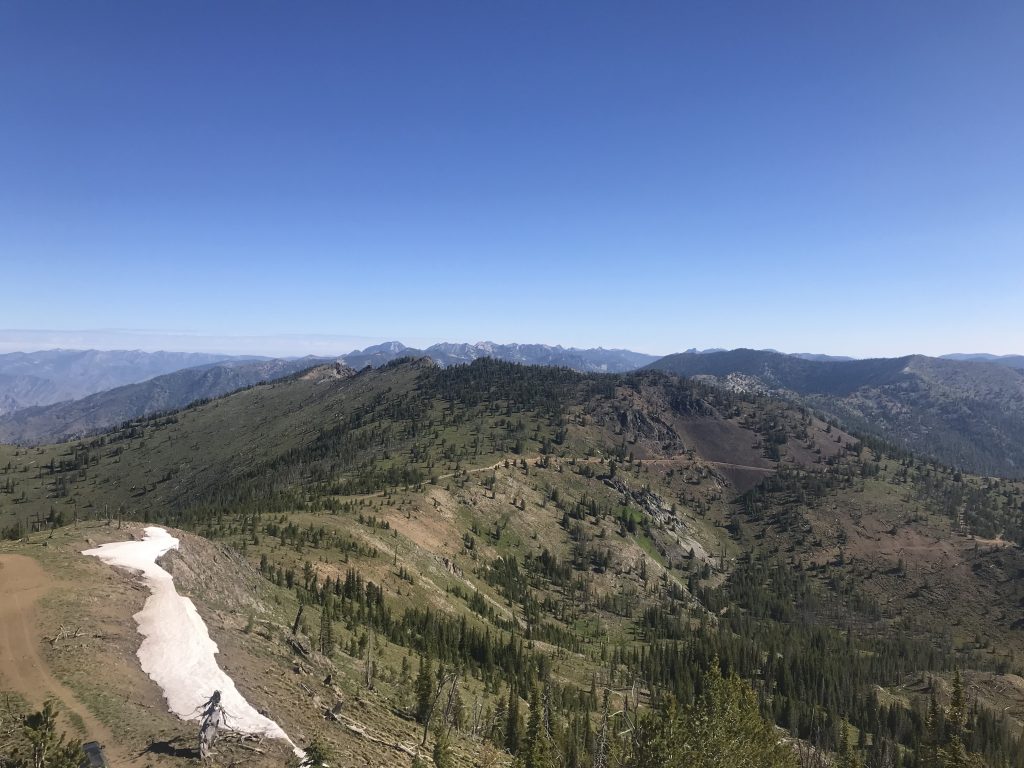 Peak 9101 from Middle Fork Peak.