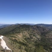 Peak 9101 from Middle Fork Peak.