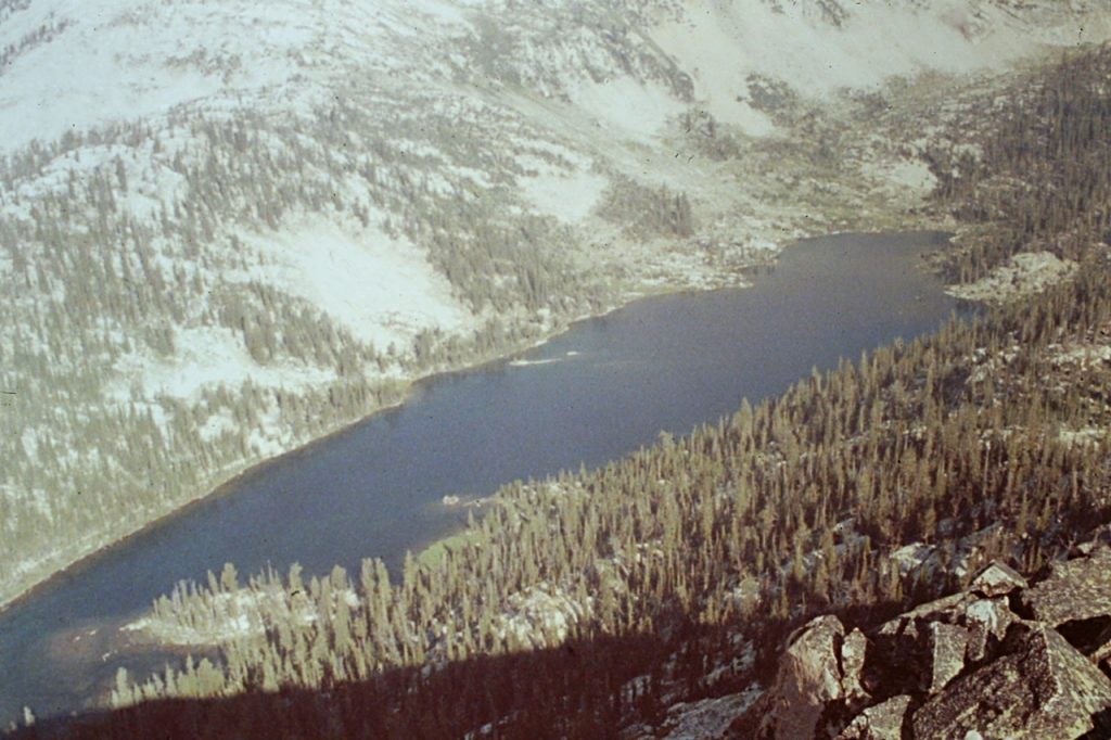 Hidden Lake from Payette Peak.