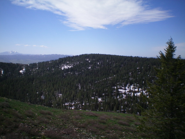 View of Peak 7637 from the summit of Peak 7693. Livingston Douglas Photo 