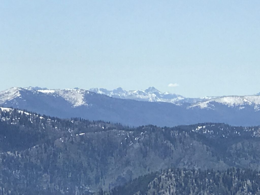 The view toward tje Sawtooth Range.