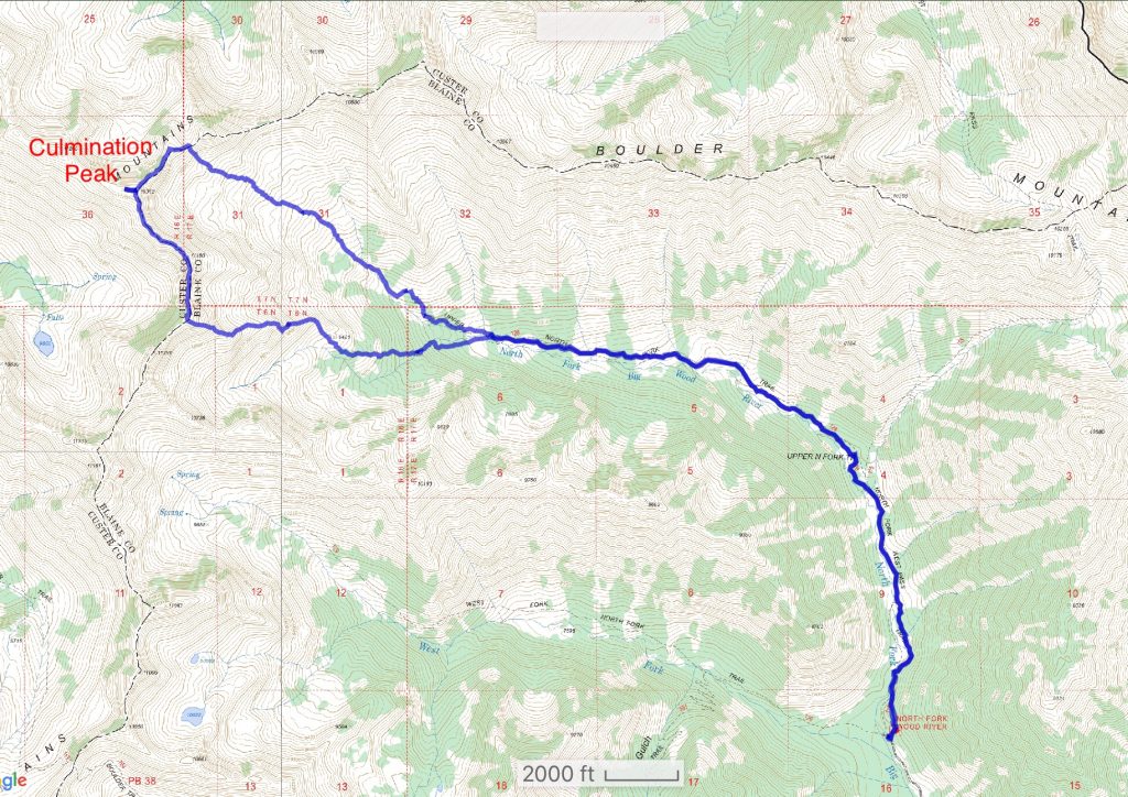 Brett Sergenian’s GPS track for his traverse.