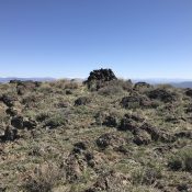 The summit cairn.