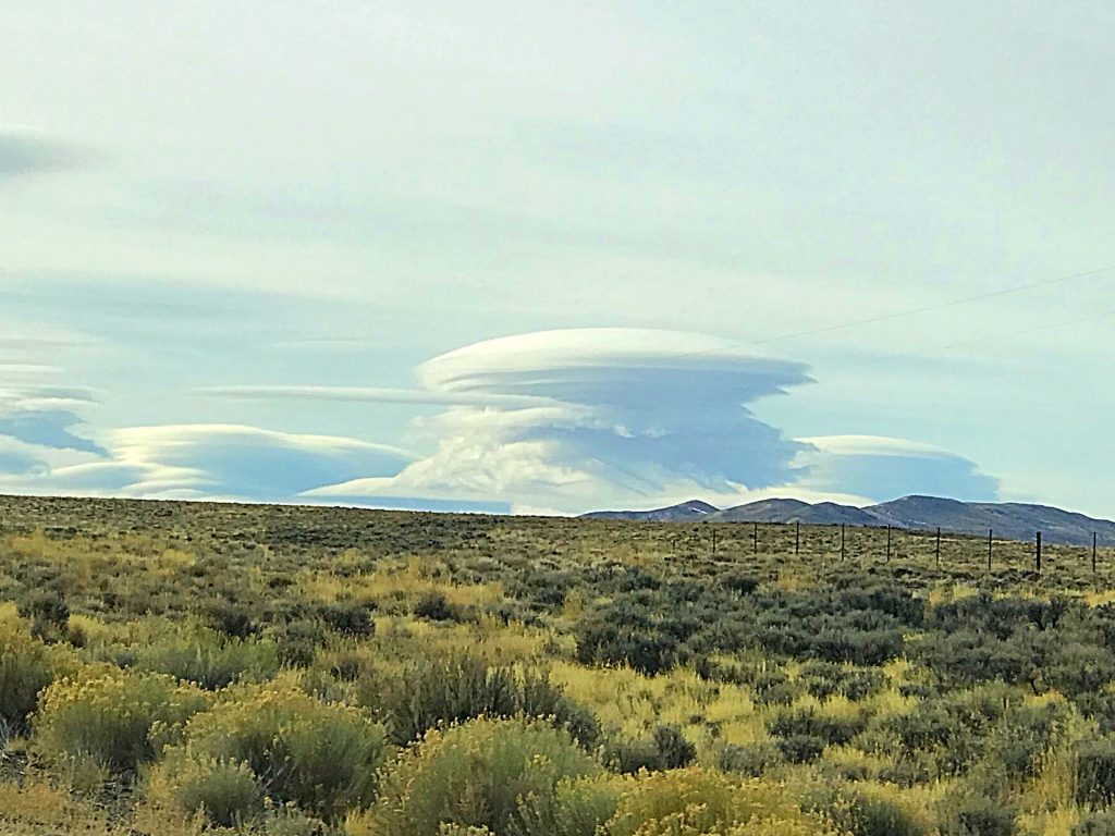 Fantastic clouds over Wells, Nevada