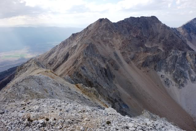 From the top of White cap looking back at the S and N summits of 11,967.