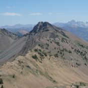 Peak 10598 viewed from Hemingway Peak.