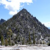 Fitsum Peak from the west. Note John Platt calls this peak “The Spear.” John Platt Photo