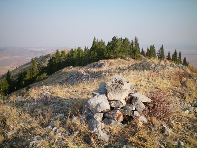 The summit of Little Gray Ridge, looking north along the ridge crest. Livingston Douglas Photo 