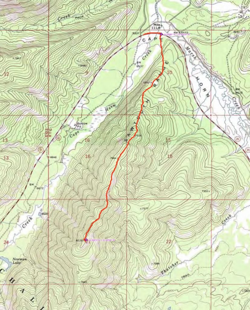 Peak 8235 (Thatcher Peak) IDAHO A Climbing Guide