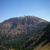 The steep, rugged west face of Sawtell Peak. Livingston Douglas Photo