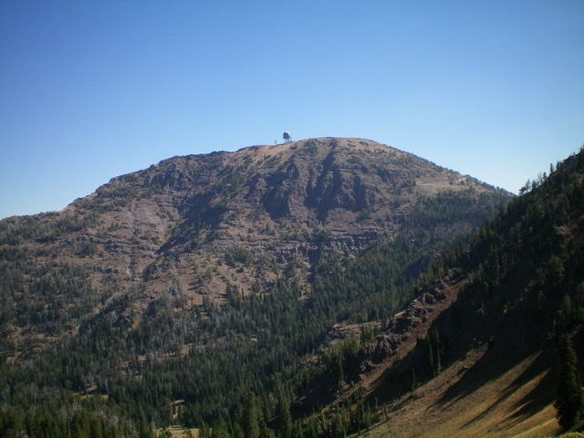 The steep, rugged west face of Sawtell Peak. Livingston Douglas Photo