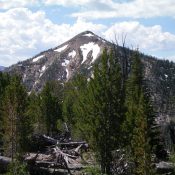 Peak 9785 as viewed from the summit of Peak 9319. Livingston Douglas Photo