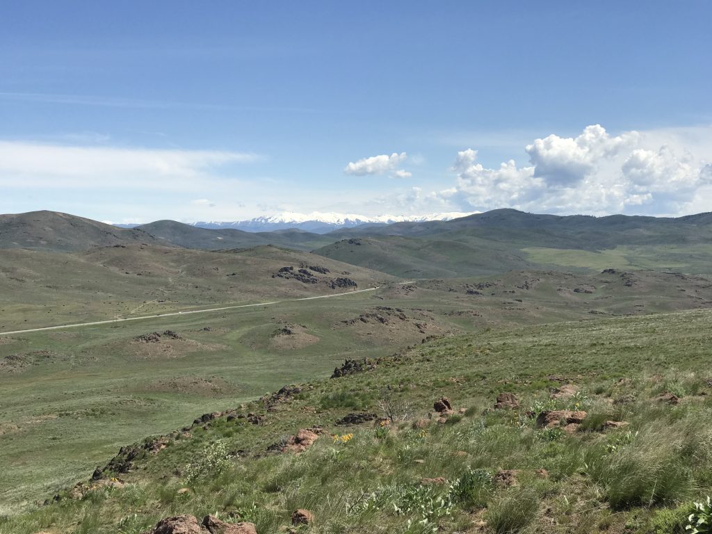 Looking northeast from the summit. UD-21 in the foreground.