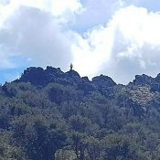 On top of the southwestern most tower. A long drive for a ten minute climb.