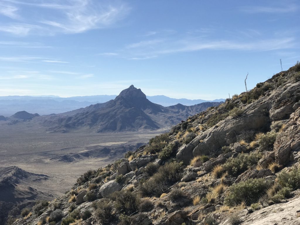 Moapa Peak from Davidson Peak.