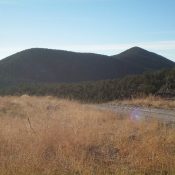 Stone Hills HP is in the distance with its long north ridge. The summit is the pyramid right of center. Livingston Douglas Photo