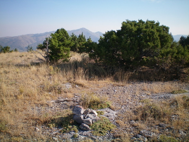 Another view of the summit area of Peak 6796 with Taylor Mountain in the distance. Livingston Douglas Photo 