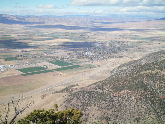 The view of Malad City from the north summit of Peak 7020. Livingston Douglas Photo 