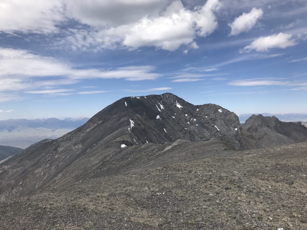 Looking toward Huhs Horn while descending off of Scott Peak.