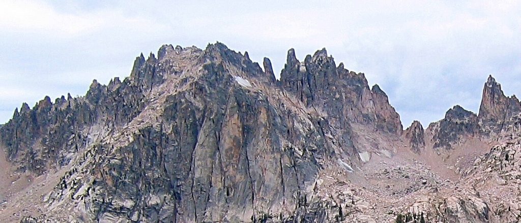 The section of the Monte Verita Ridge comples surrounding Peak 10100 and Monte Verita. Ray Brooks Photo