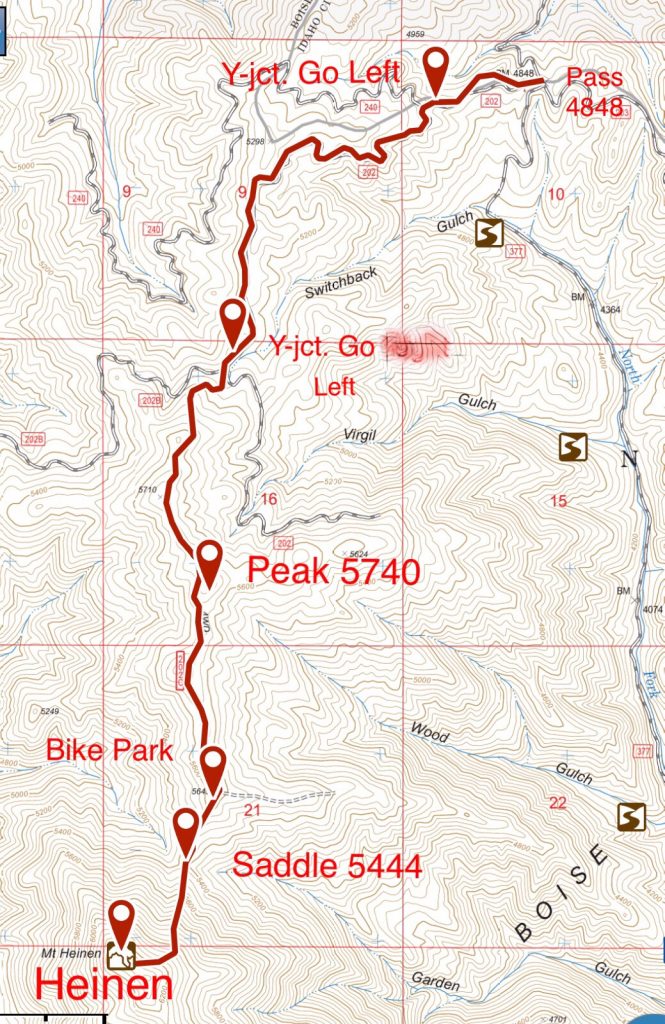 My GPS tracMy GPS track for the North Face Route.