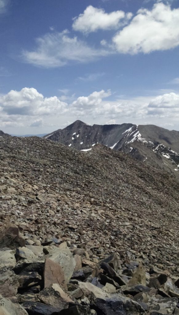 Looking east from the summit to the crest of the Lemhi crest. Jeff Hunteman Photo 