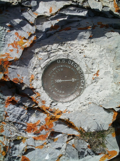 A second USGS Benchmark atop Trail Peak. Livingston Douglas Photo