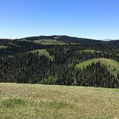 Monument Peak viewed from Trapper Mountain.