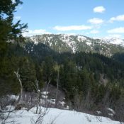 Peak 6860 viewed from Gallagher Peak.