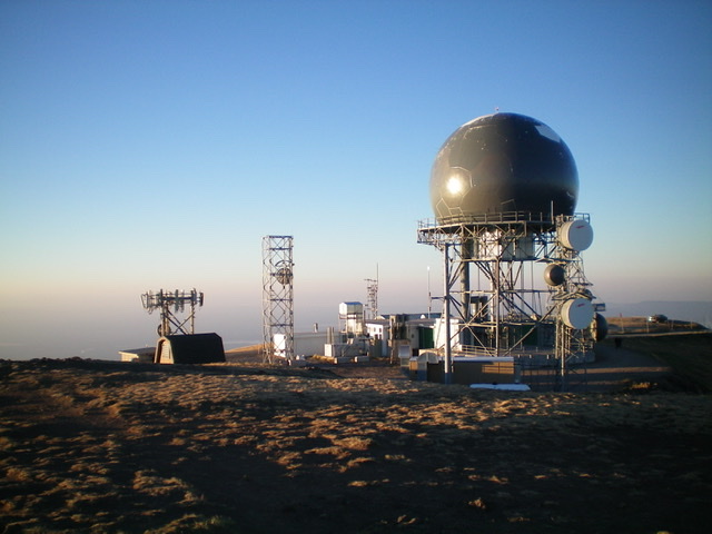 Looking south at the communication towers from the summit of Sawtell Peak. Livingston Douglas Photo 