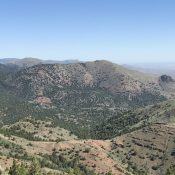 Red Mountain viewed from Peak 6499 (Mercury Peak)