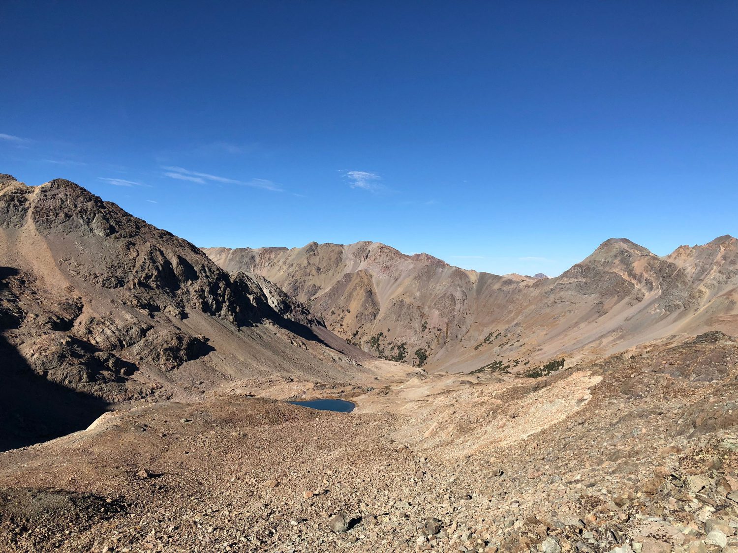 Showing the terrain in the "shortcut" basin north of Silver Peak. Derek Percoski Photo 