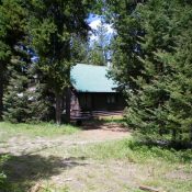 The summer cabin atop Bishop Mountain. Livingston Douglas Photo