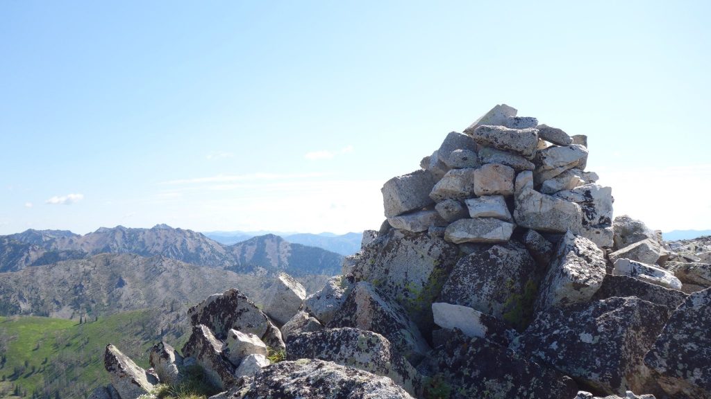 Two Point Peak from the summit of Gunsight. Eric Stewart Photo 