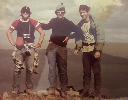 The summit of Mount Bailey. Jay Weiss, me, Dave Panebaker.