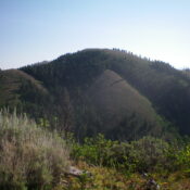 Henderson Peak as viewed from Mahogany Ridge West to its southwest. Livingston Douglas Photo