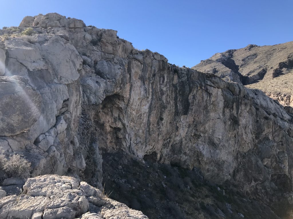 Davidson, like most of the peaks we climbed, was composed of limestone and had its share of impressive cliffs.