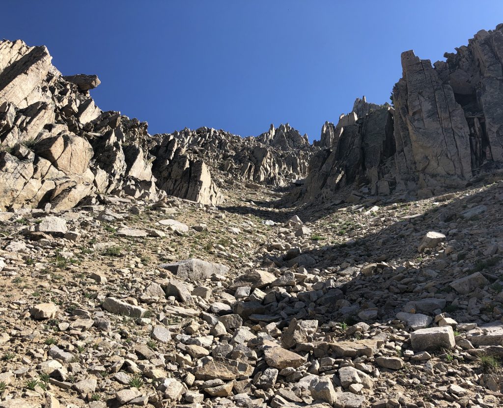 Lonesome Peak, Southwest Gully. Derek Percoski Photo