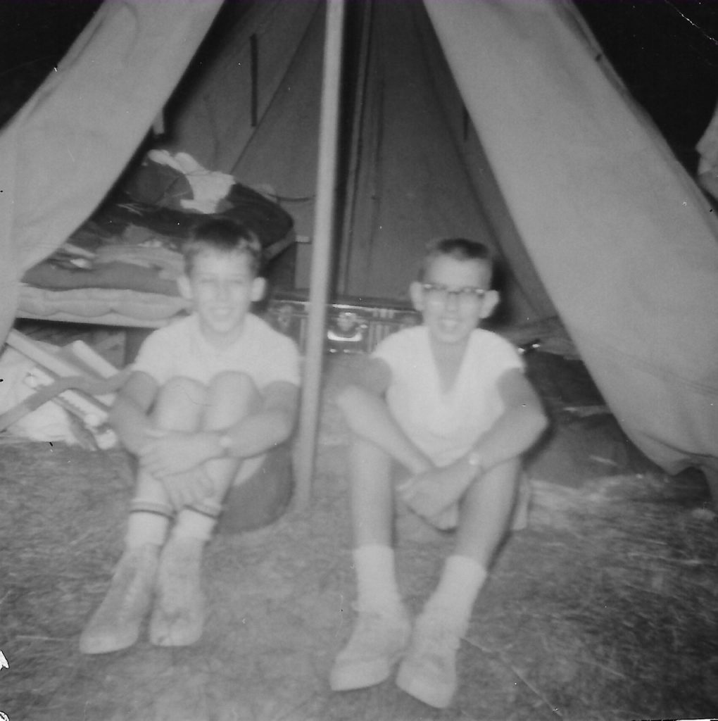 Camp Ben Johnson. L/R Me, Butch Zebalski