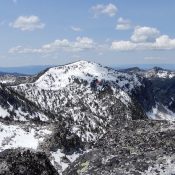 Peak 8737 viewed from Mount Horrendous. John Platt Photo