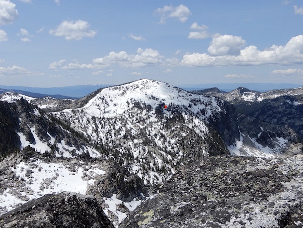Peak 8737 viewed from Mount Horrendous. John Platt Photo 