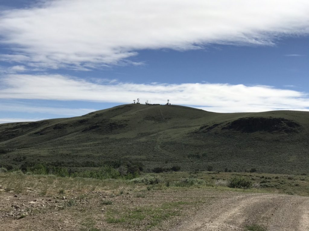 The Cotterel Mountains high point, Peak 7140, viewed from the west.