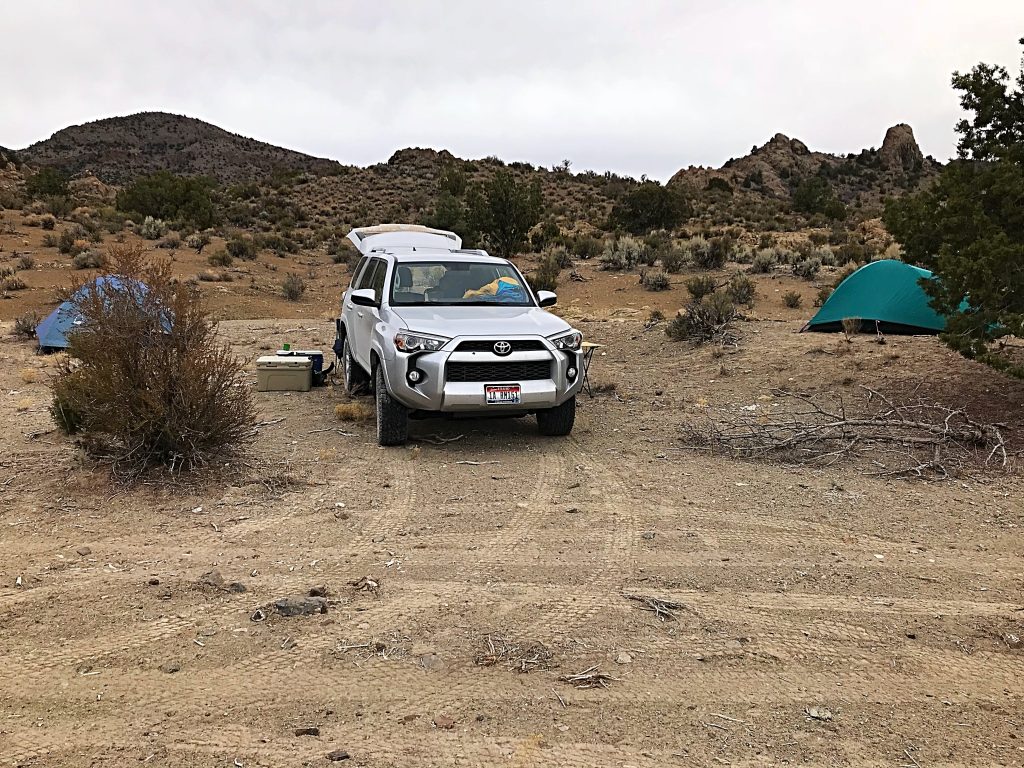 Camping in th Seaman Range.