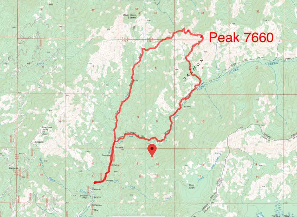 Brett’s GPS track for his climb.